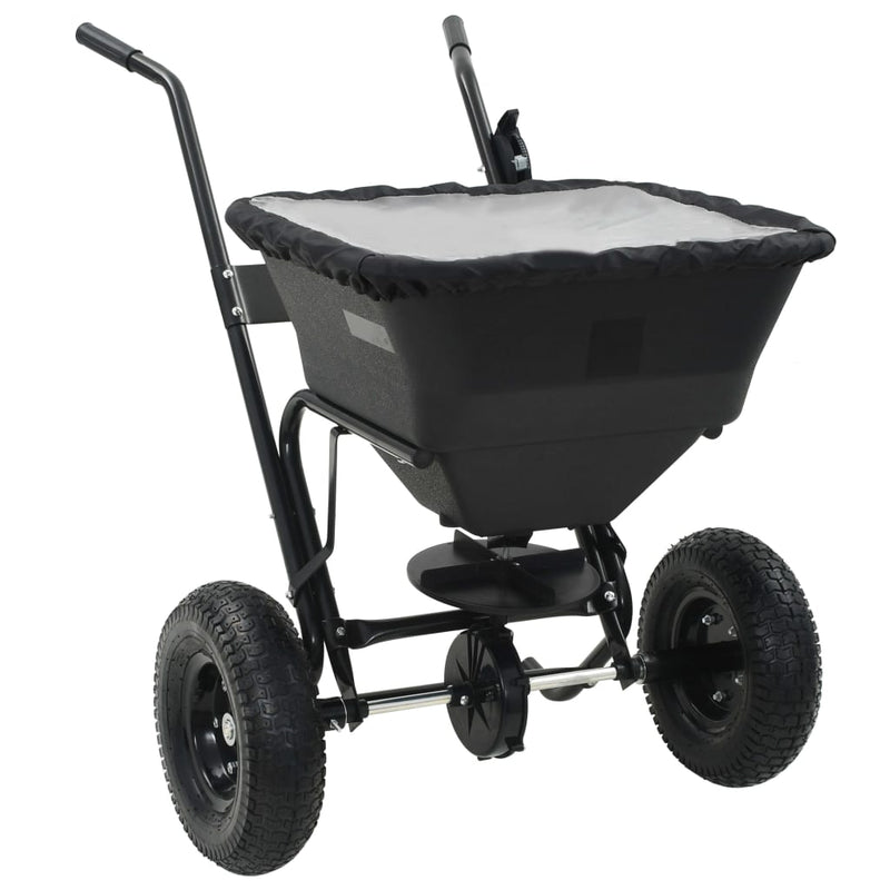 vidaXL tolható sószóró kocsi PVC/acél 106 x 73 x 76 cm 45 literes