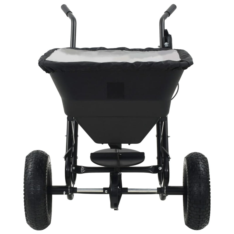 vidaXL tolható sószóró kocsi PVC/acél 106 x 73 x 76 cm 45 literes