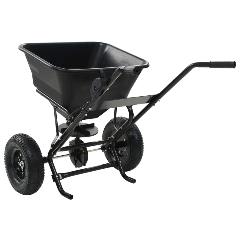vidaXL tolható sószóró kocsi PVC/acél 106 x 73 x 76 cm 45 literes