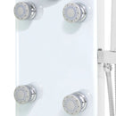 vidaXL fehér üveg zuhanypanel 25 x 44,6 x 130 cm