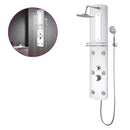 vidaXL ezüstszínű zuhanypanel 25 x 43 x 120 cm