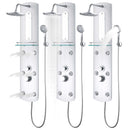 vidaXL ezüstszínű zuhanypanel 25 x 43 x 120 cm