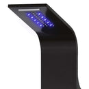 vidaXL fekete alumínium zuhanypanel 20 x 44 x 130 cm