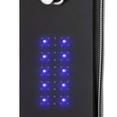 vidaXL fekete alumínium zuhanypanel 20 x 44 x 130 cm