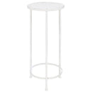 vidaXL 3 részes vintage stílusú antik fehér fém virágállvány-szett