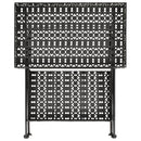 vidaXL vintage összecsukható fekete fém teázóasztal 58 x 35 x 72 cm