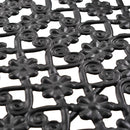 vidaXL vintage összecsukható fekete fém teázóasztal 58 x 35 x 72 cm