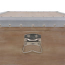 vidaXL barna tömör fenyő tárolóláda 91 x 52 x 40 cm