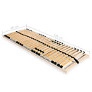 vidaXL 7 zónás 28 léces ágyrács 80 x 200 cm