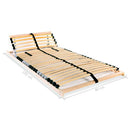 vidaXL 7 zónás 28 léces ágyrács 80 x 200 cm