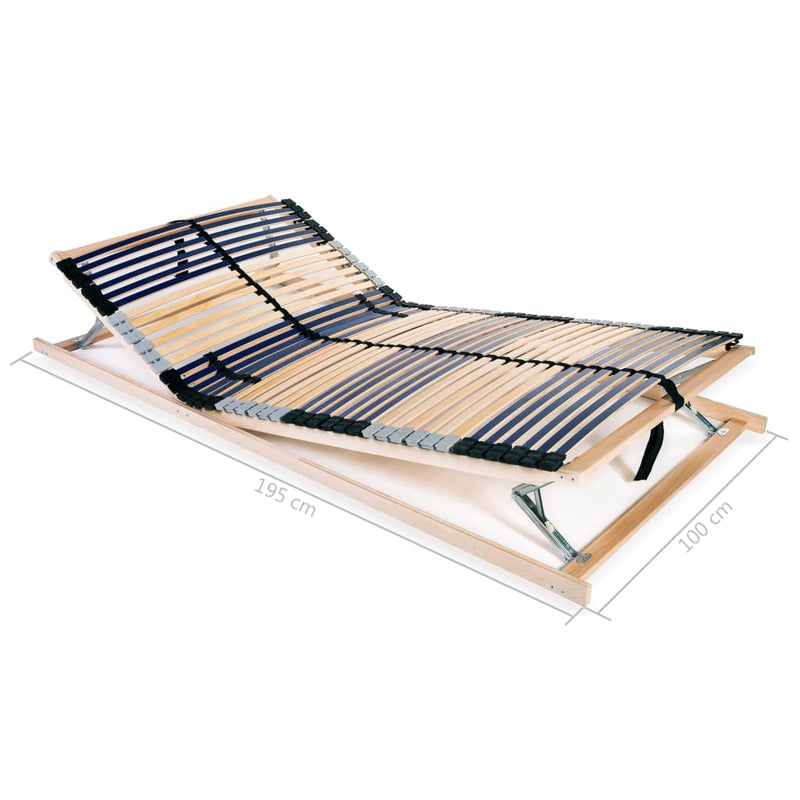 vidaXL 7 zónás 42 léces ágyrács 100 x 200 cm