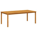 vidaXL tömör akácfa kerti asztal 200 x 100 x 74 cm