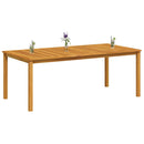vidaXL tömör akácfa kerti asztal 200 x 100 x 74 cm