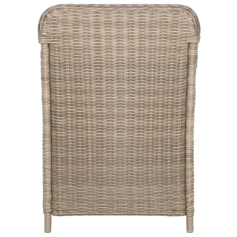 vidaXL 2 db barna polyrattan kültéri szék párnával