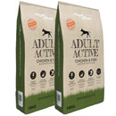 vidaXL 2 db „Adult Active Chicken & Fish” prémium száraz kutyatáp 30kg