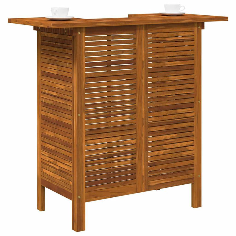 vidaXL tömör akácfa bárasztal 110 x 50 x 105 cm