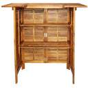 vidaXL tömör akácfa bárasztal 110 x 50 x 105 cm