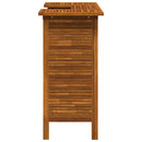 vidaXL tömör akácfa bárasztal 110 x 50 x 105 cm