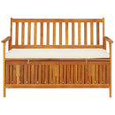 vidaXL tömör akácfa kerti XL tárolópad 120 x 63 x 84 cm