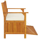 vidaXL tömör akácfa kerti XL tárolópad 120 x 63 x 84 cm