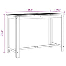 vidaXL tömör akácfa bárasztal 150 x 70 x 105 cm