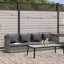 vidaXL szürke polyrattan kerti ágy 200 x 60 cm