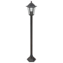 vidaXL 6 db bronzszínű alumínium kerti állólámpa, E27, 110 cm