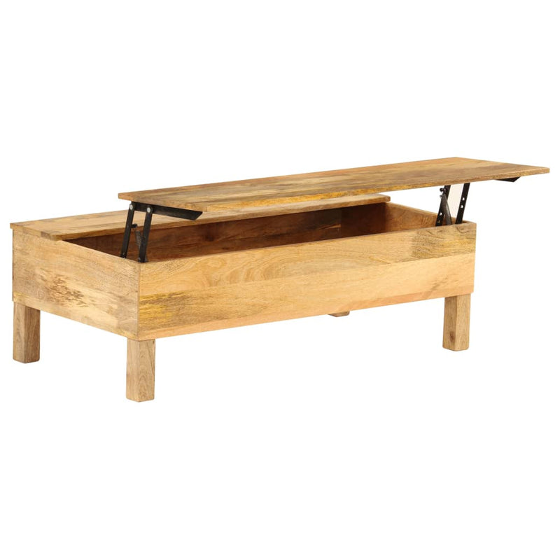 vidaXL tömör mangófa dohányzóasztal 110 x 55 x 35 cm