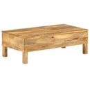 vidaXL tömör mangófa dohányzóasztal 110 x 55 x 35 cm