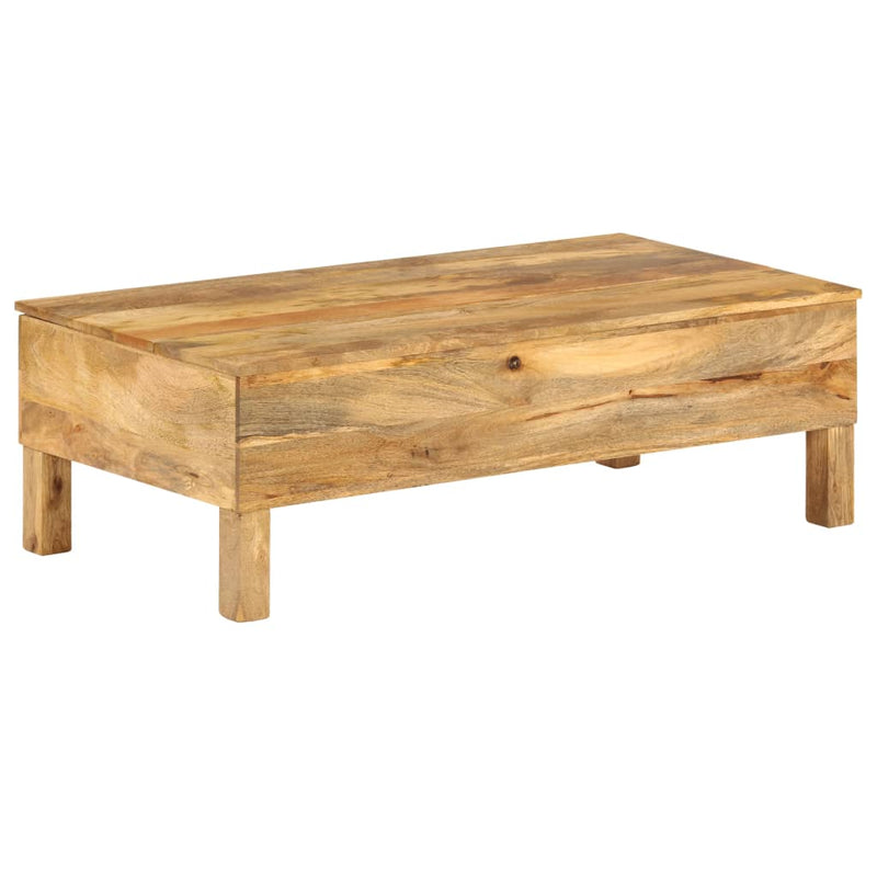 vidaXL tömör mangófa dohányzóasztal 110 x 55 x 35 cm