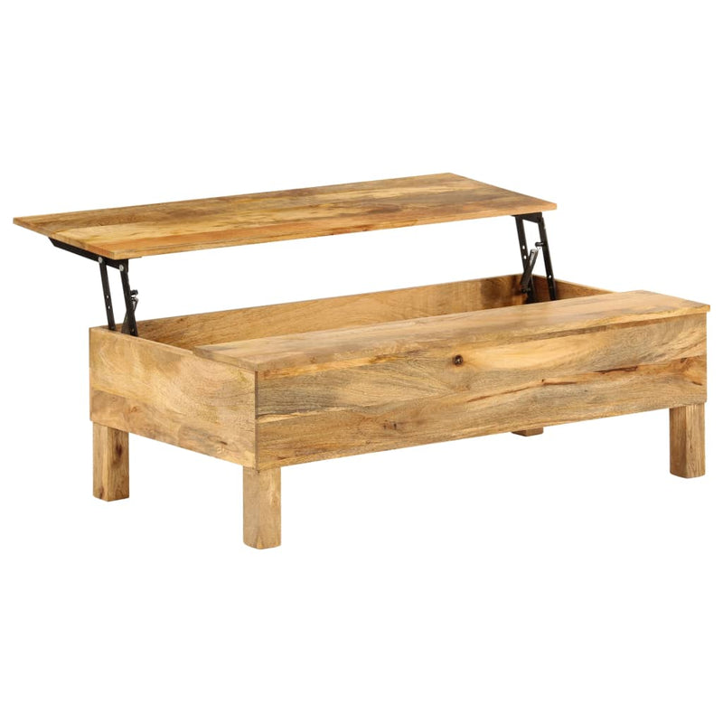 vidaXL tömör mangófa dohányzóasztal 110 x 55 x 35 cm