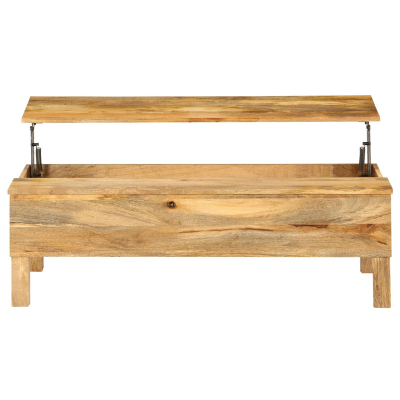 vidaXL tömör mangófa dohányzóasztal 110 x 55 x 35 cm