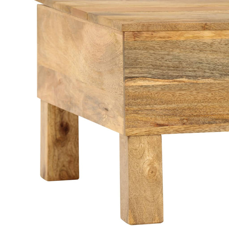 vidaXL tömör mangófa dohányzóasztal 110 x 55 x 35 cm