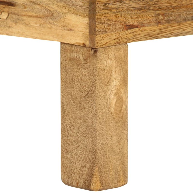 vidaXL tömör mangófa dohányzóasztal 110 x 55 x 35 cm