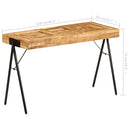 vidaXL tömör mangófa íróasztal 118 x 50 x 75 cm