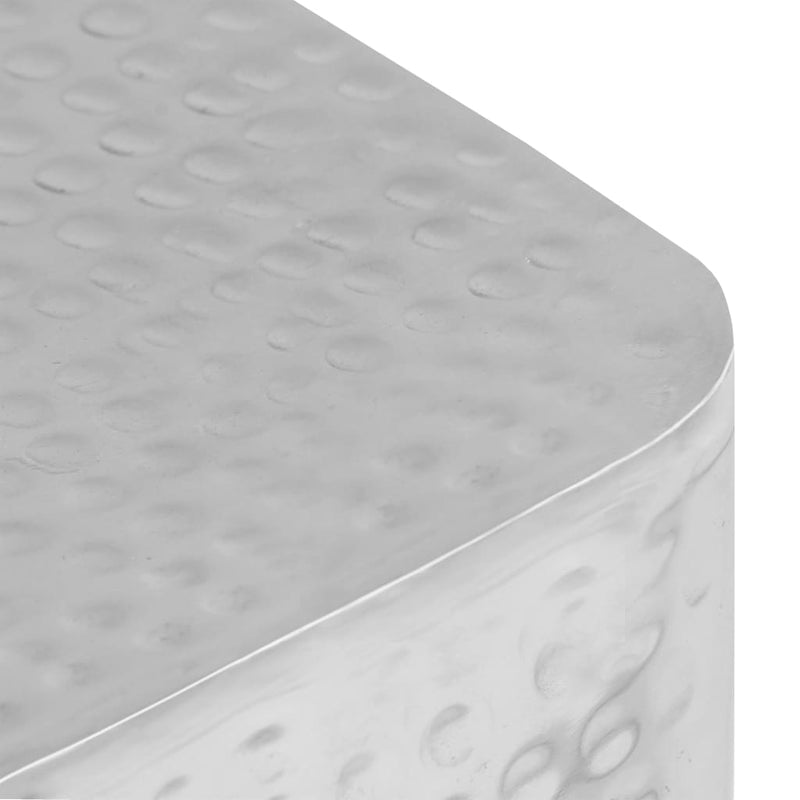 vidaXL 2 db ezüst alumínium dohányzóasztal