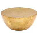 vidaXL rézsárga kalapált alumínium dohányzóasztal 70 x 30 cm