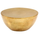 vidaXL rézsárga kalapált alumínium dohányzóasztal 70 x 30 cm