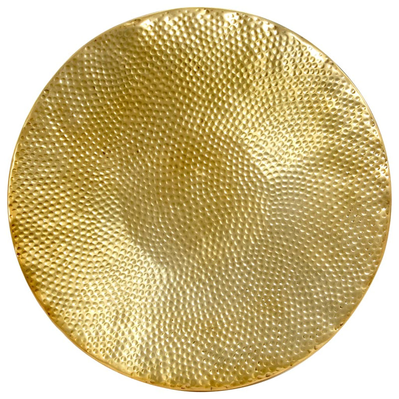 vidaXL rézsárga kalapált alumínium dohányzóasztal 70 x 30 cm