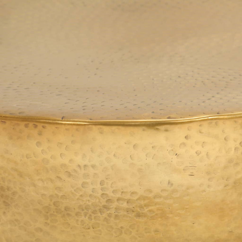 vidaXL rézsárga kalapált alumínium dohányzóasztal 70 x 30 cm