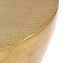 vidaXL rézsárga kalapált alumínium dohányzóasztal 70 x 30 cm