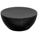 vidaXL fekete kalapált alumínium dohányzóasztal 70 x 30 cm