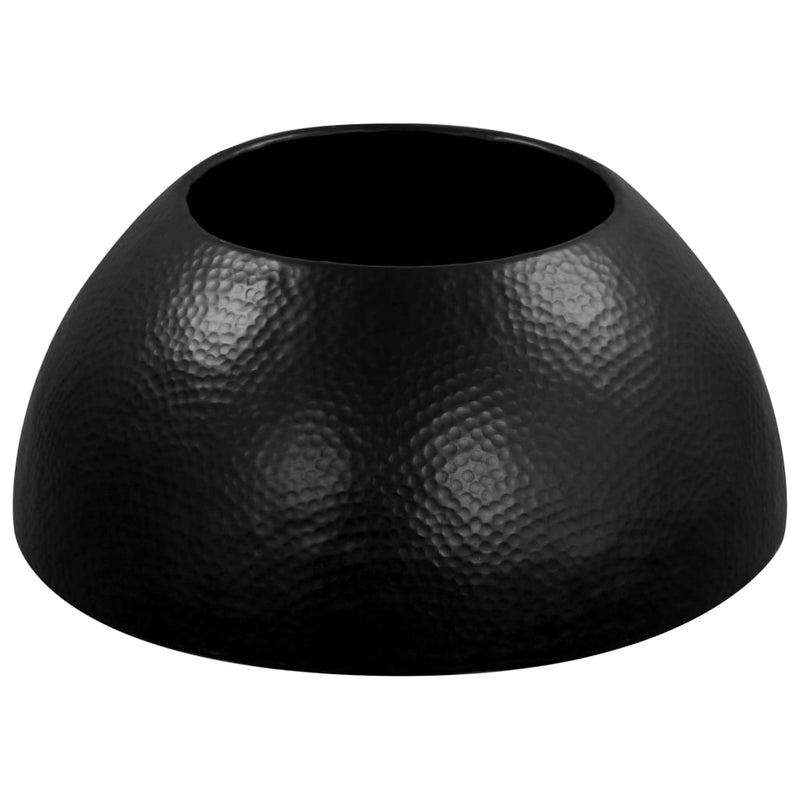 vidaXL fekete kalapált alumínium dohányzóasztal 70 x 30 cm