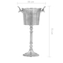 vidaXL ezüstszínű tömör alumínium pezsgőhűtő 39 x 29 x 71 cm