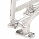 vidaXL Kabáthorog Falra szerelhető Ezüst 77 x 30 x 18 cm Alumínium