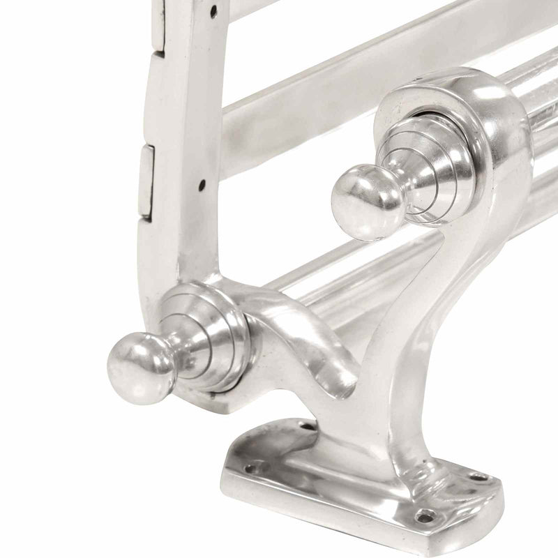 vidaXL Kabáthorog Falra szerelhető Ezüst 77 x 30 x 18 cm Alumínium