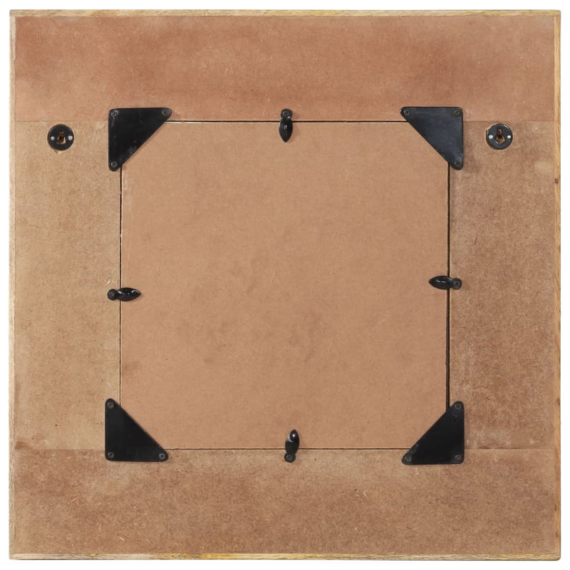vidaXL újrahasznosított tömör fa keretes falitükör 60 x 60 cm