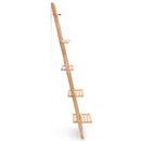 vidaXL cédrusfa létra fali polc 41,5 x 30 x 176 cm