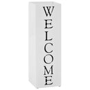 vidaXL fehér acél esernyőtartó "WELCOME" felirattal
