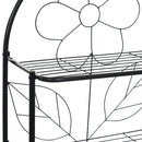 vidaXL fekete WC feletti tárolóállvány 60 x 33 x 174 cm